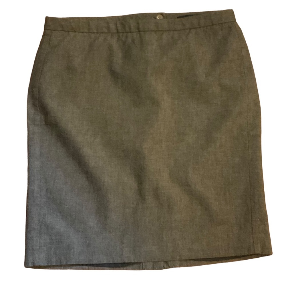Gap woman’s gray cotton/wool blend straight skirt size 6